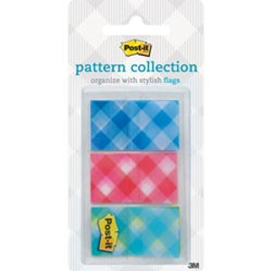 POST IT GINGHAM FLAGS 680-PLAID2 24x43mm (Pack of 60)
