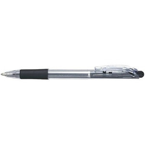 PENTEL BK420A BALLPOINT PEN RUBBER GRIP WOW Retractable 1.0mm Black (Box of 12)