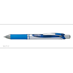 PENTEL BL77C ENERGEL DLX Fine Retractable Gel Pen Blue, Bx12