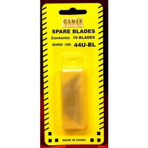 Osmer Trapezoid Blade Suits Suits OS-UC123 and OS-UC23801 Cutters and Most Utility Cutters and Paint Scrapers Pack of 10