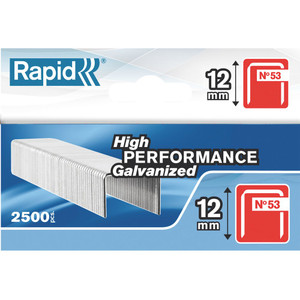 RAPID 53 STAPLES 12mm Box 2500