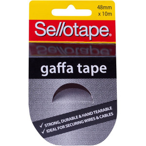 SELLOTAPE GAFFA TAPE 48mmx10m Black