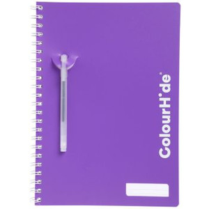 COLOURHIDE PP NOTEBOOK A4 120 Page Purple ## REPLACED BY ACO-1719449H ##