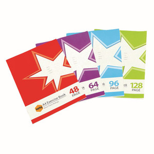 MARBIG STAR EXERCISE BOOK A4 64 Page 8MM Feint Ruled *** While Stocks Last ***