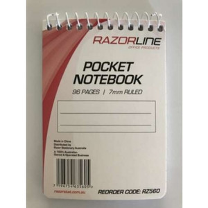 RAZORLINE POCKET NOTE BOOK