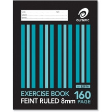 Olympic Exercise Book E2816 225 x 175mm 160 Page 8mm Feint Ruled (140779)