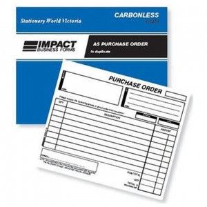 IMPACT CS470 A5 PURCHASE ORDER BOOK Duplicate, Carbonless