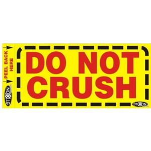 STIXXON LABEL 'DO NOT CRUSH' 130mm x 60mm Bx500