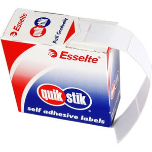 QUIKSTIK LABEL DISPENSER RECTANGLE 24X40MM WHITE 375 LABELS