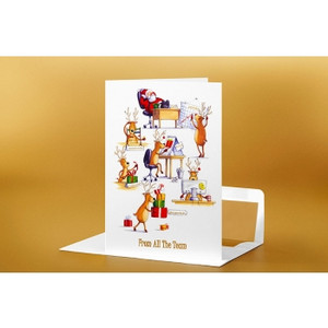 SEASON'S GREETING CARD From All the Team 183mm x 127mm, Pk100