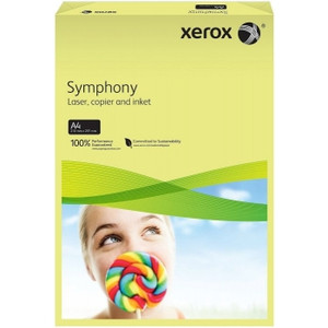 XEROX SYMPHONY COLOURED COPY PAPER A3 80gsm Pastel Tints Yellow