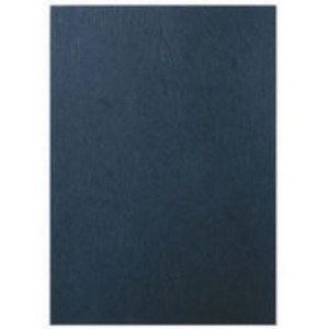 A5 LEATHERGRAIN COVER Black 300um Pk100