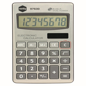 MARBIG POCKET CALCULATOR 8 Digit Soft Keys