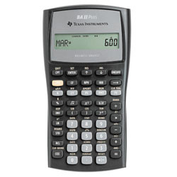 TEXAS INSTRUMENTS TIBAII+ FINANCIAL CALCULATOR Financial H160xW85xD20mm