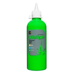 FLUORESCENT LIQUITEMP POSTER PAINT 500ML GREEN