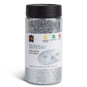 GLITTER JAR 200G - SILVER