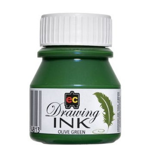 DRAWING INK 30ML OLIVE GREEN