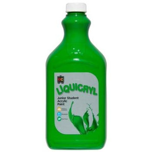EDUCATIONAL COLOURS LIQUICRYL PAINT 2L LEAF GREEN