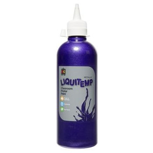 METALLIC LIQUITEMP POSTER PAINT 500ML PURPLE