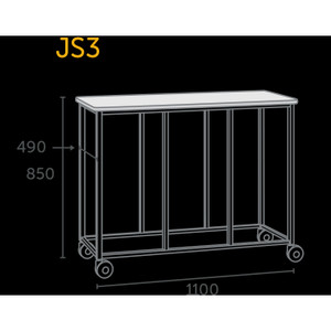 JS3 MOBILE STORAGE TROLLEY 1100w x 850h x 450d (Tubs and Brackets Sold Separately)  *** Custom Made - ETA 6-8 weeks from time of order ***
