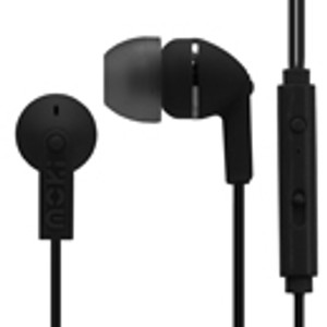 NOISE ISOLATION + MIC EARBUDS Black