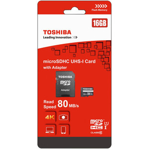 TOSHIBA MEMORY CARD 16GB MICRO SDHC UHS-1 Class 10