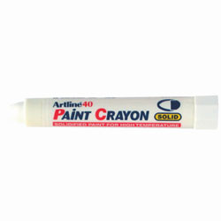 ARTLINE 40 PAINT CRAYON White, Bx12