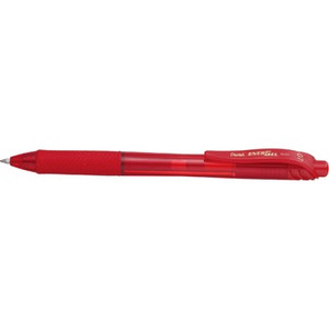 Pentel BL107 Energel X Liquid Gel Pen Retractable Fine 0.7mm Red, Box of 12