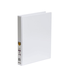MARBIG INSERT BINDERS A4 2D Ring 25mm White (New Version)