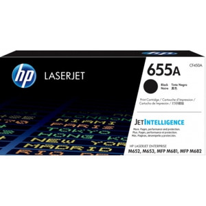 HP #655A BLACK TONER CARTRIDGE CF450A 12.5K YIELD Suits HP Laserjet Enterprise M652 / M653 / MFP M681 / M682 *** Temporarily Out of Stock ***