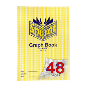 SPIRAX 132 GRAPH BOOK A4 48PG 5MM GRID 70gsm