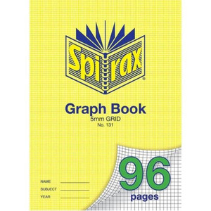 SPIRAX 131 GRAPH BOOK A4 96PG 5MM
