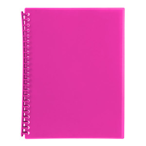 MARBIG DISPLAY BOOK 20 POCKET A4 PINK