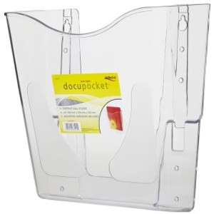 WALL DOCUPOCKET CLEAR PORTRAIT 260mm x 254mm x 102mm