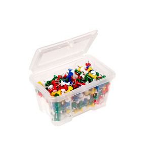 ESSELTE PUSH PINS ASSORTED PACK 200