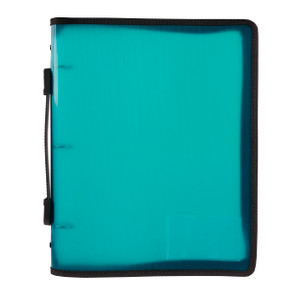 MARBIG ZIPPER BINDER 25MM 3O WITH HANDLE TEAL
