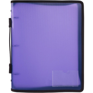 MARBIG ZIPPER BINDER 25MM 3O WITH HANDLE PURPLE