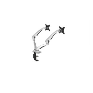 HOW DOUBLE MONITOR ARM WHITE