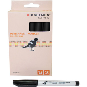 BIBBULMUN PERMANENT MARKER 100 Black