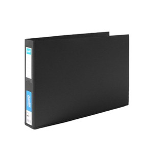 Bantex Ring Binder Landscape A3 2D Ring 38mm - Black (1268-210)