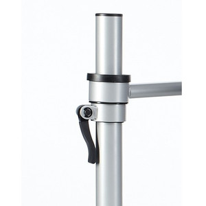 PLUTO SINGLE MONITOR ARM Full Motion Articulating Arm Easy Upgrade To Dual Silver