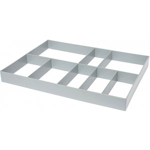 Trolley Divider Grey 8 Compartments Suits Housekeeping Trolleys #722472 & #722430 Size: 63 (L) X 47 (W) X 6 (H) cm, Each
