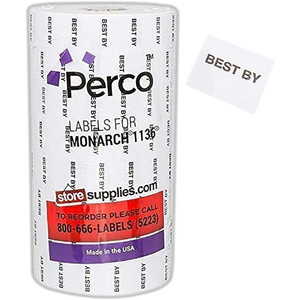 MONARCH PERMANENT LABELS PK6 Plus Roller,WHITE FOR 1136 LABEL GUN