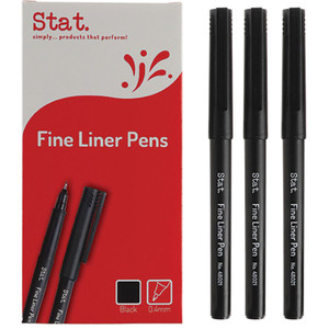 STAT FINELINER FINELINER 0.4MM Black