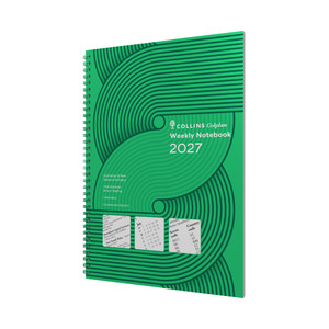 Collins Colplan Diary Week To A Page A4 With Notes Green (Pre-Order Now for 2027) ** ETA 30/9/2026 **
