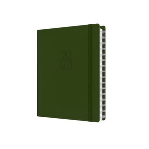 Collins Plan And Note Diary Week To View A5 With Notepad Green (Pre-Order Now for 2027)