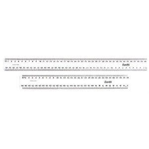 Bantex Plastic Ruler 30cm (Bulk Packaging) - Clear (852510)