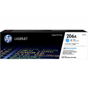 HP #206A CYAN TONER W2111A (SUIT HP LASERJET PRO M255,HP LASERJET PRO M282,HP LASERJET PRO M283)