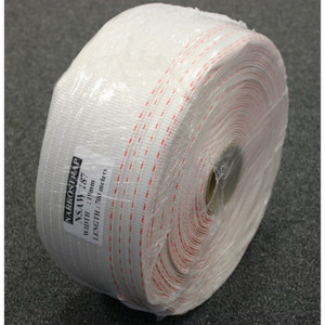 POLY WOVEN STRAPPING 19MM X 700M, 840KG B/S, 1 RED LINE