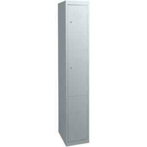 Three Door Locker 1800(H) x 380(W) x 450(D) mm Light Grey